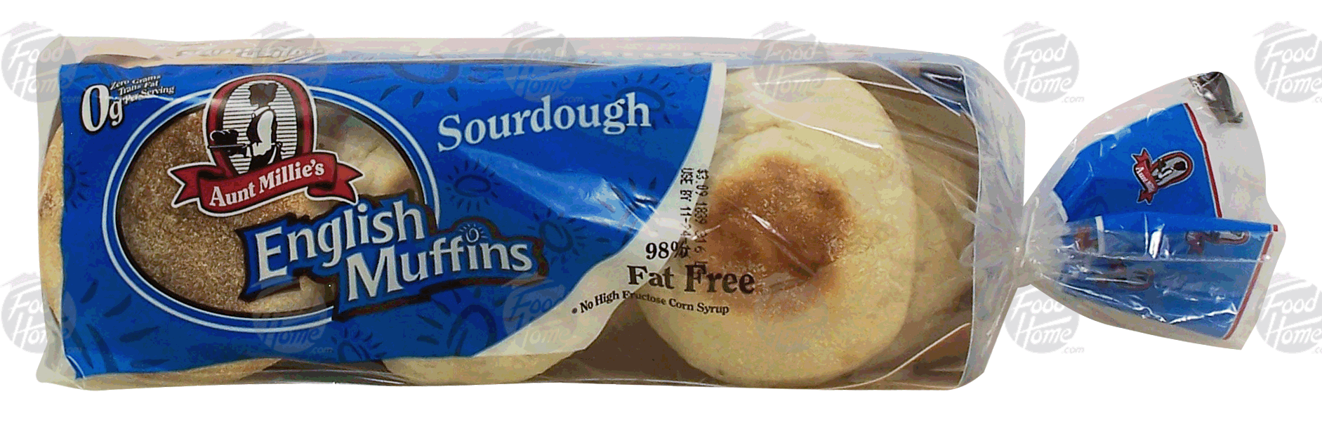 Aunt Millie's  sourdough english muffins, 98% fat free, 6-count Full-Size Picture